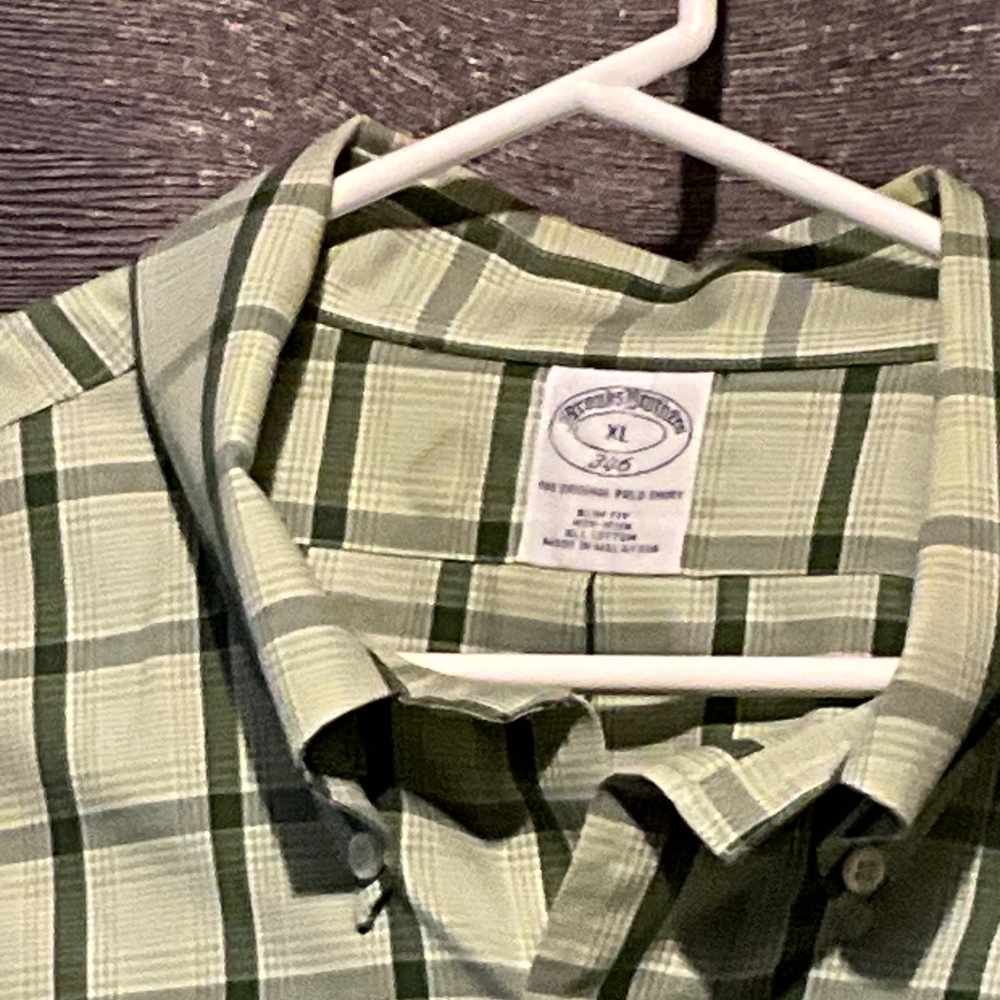 Brooks Brothers, X-Large, Green men’s dress shirt